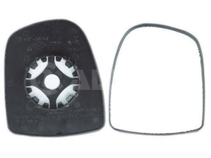 Вкладиш дзеркала правий без обігріву Opel Vivaro, Renault Trafic 2001-2014 FPS