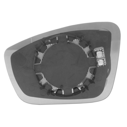 Вкладиш дзеркала правий VW Up, Seat MII, Skoda Citigo 2012-2023 FPS 6RU857522B