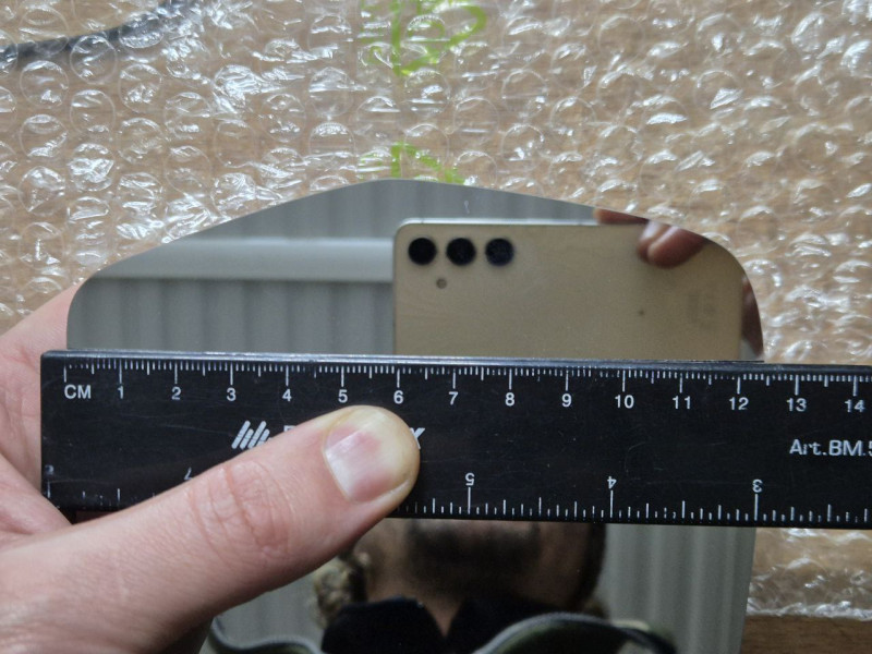 Вкладиш дзеркала правий (висота 12.5 см) Skoda Octavia A5 09-13, Superb II, Audi A3 8P, Audi A4 B8, Audi A5 8T, Audi A6 C6, Audi A8 D3, Audi Q3 8U (Alkar) 4F0857536AE