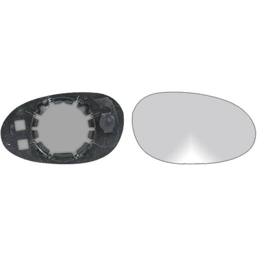 Вкладиш дзеркала правий без обігріву Smart Fortwo 1998-2007 Китай 0002440V001000000