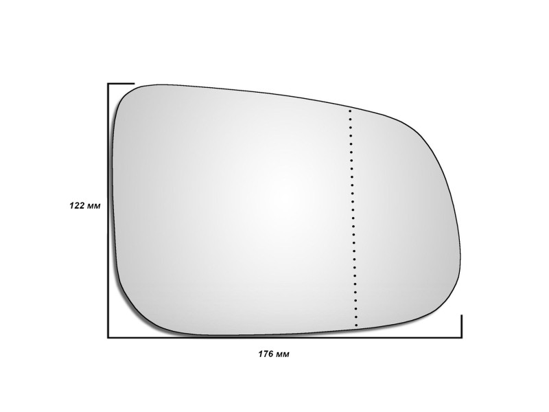 Вкладиш дзеркала правий Volvo C30, S40 II, S60 II, S80 II 2010-2019 FPS 30716479