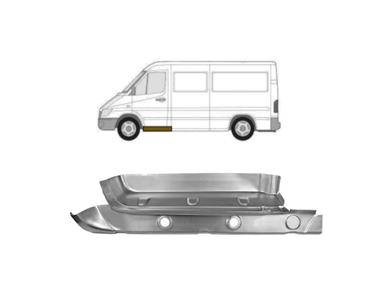 Сходинка ліва повна Mercedes Sprinter W901 95-05 (Польща)