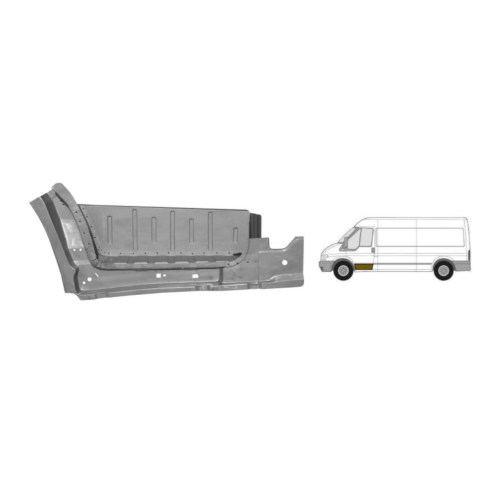 Внутрішній поріг і підніжка ліва повна Ford Transit 2000-2013 (Польща)