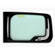 Заднє скло ліве Citroen Nemo, Fiat Fiorino, Peugeot Bipper 08- (Pilkington)