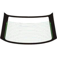 Заднє скло Mazda 323 BA 95-98 (XYG)