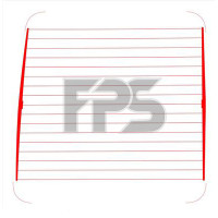 Заднє скло Mercedes Sprinter W901 95-06 праве (XYG) без обігріву