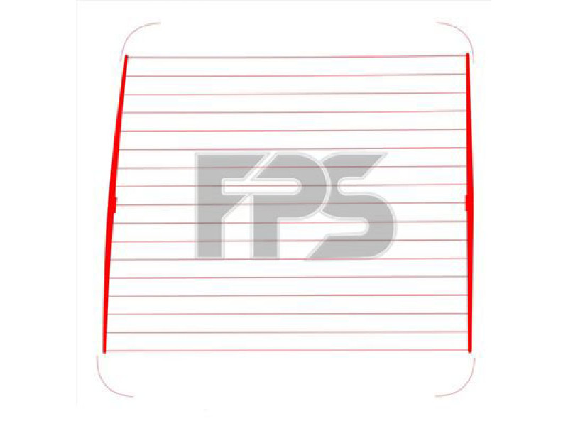 Заднє скло Mercedes Sprinter W901 95-06 праве (XYG) без обігріву