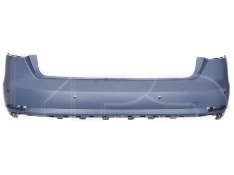 Бампер задній (з 4 отворами під парктронік, отвір під гак) Audi A4 B9 2016-2020 Тайвань