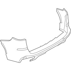 Бампер задній з отворами під парктронік BMW X5 G05 M-Sport 2018- Тайвань 51118099116