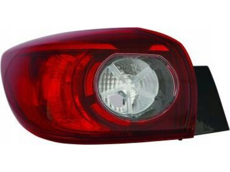 Ліхтар задній лівий зовнішній Mazda 3 BM EUR хетчбек 13-16 (TYC) без LED, B45C51160A