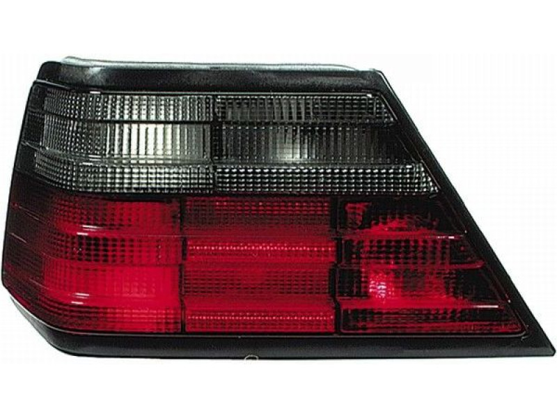 Ліхтар задній лівий Mercedes E-Class W124 84-96 (TYC) червоно-димчастий, біла вставка 1248209164