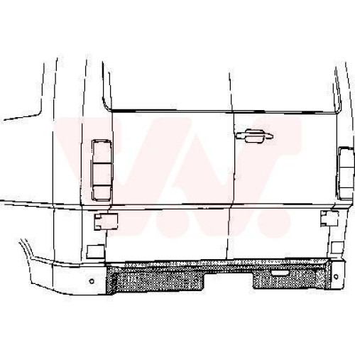 Задня панель Mercedes Benz T1 77-96 Klokkerholm 6016470040