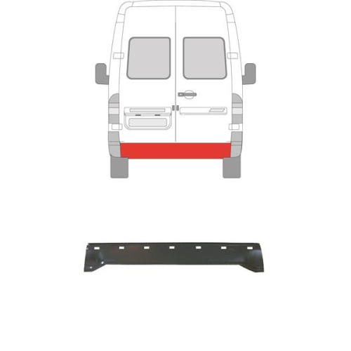Задня панель нижня Mercedes Sprinter W901-W903, VW LT 2 1995-2006 (KK) A9016120114