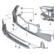 Заглушка гака переднього бампера BMW X1, IX1 U11/U12 2022- FPS 51115A09BB1 