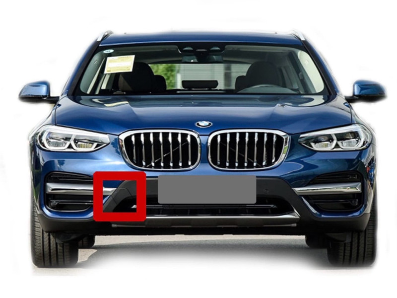 Заглушка гака переднього бампера BMW X3 G01 2017-2021 Polcar 51117399897