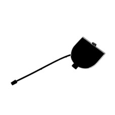 Заглушка гака заднього бампера Fiat 500 07-15 (Тайвань) чорна 735455393