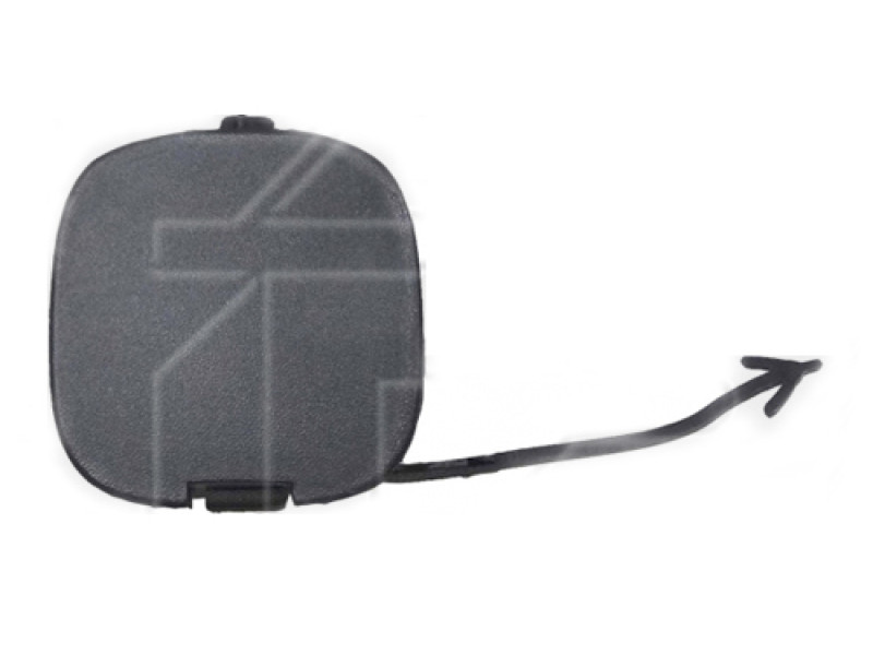 Заглушка гака заднього бампера Fiat Fiorino / Fiat Qubo / Citroen Nemo / Peugeot Bipper 08-17 (Тайвань)