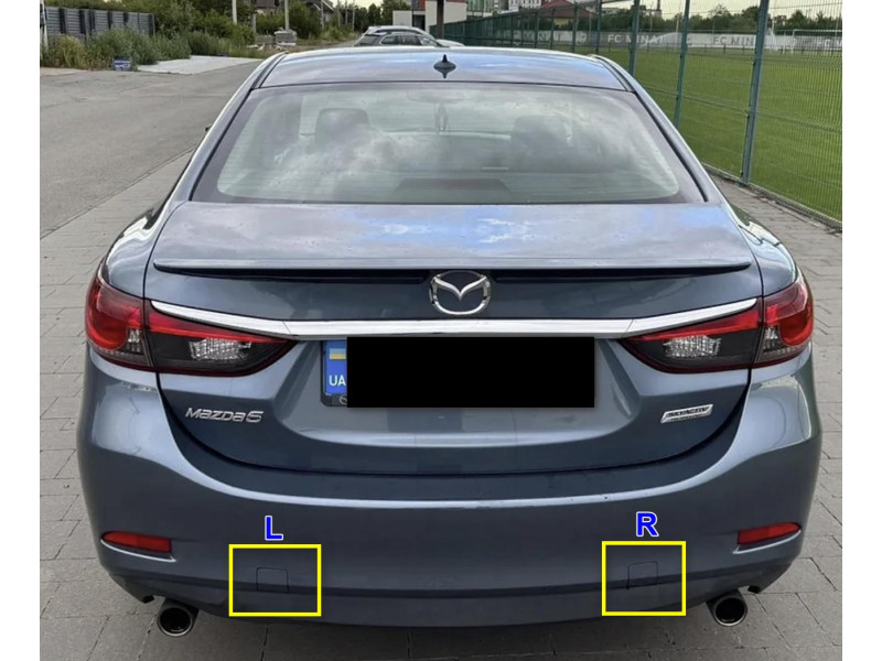 Заглушка гака заднього бампера ліва Mazda 6 GJ седан 2013-2016 G4YL50EL151