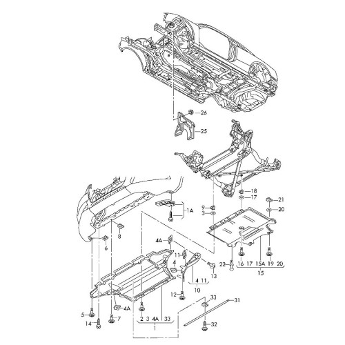 Захист двигуна передня частина Audi Q5 8R 2008-2016 (Signeda) 8R0863821C