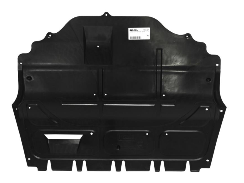 Захист двигуна пластиковий Skoda Fabia 1, 2 1999-2014, Roomster; VW Polo 4, 5 2002-2015; Seat Ibiza, Cordoba 2002-2012 Тайвань 6Q0825237T